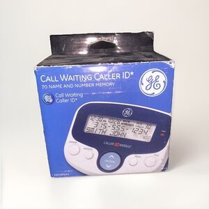 GE Call Waiting Caller ID 70 Name Number Memory 29096GE1 Large Display White VTG